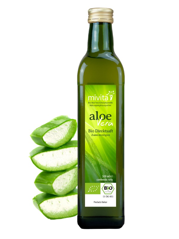 Bio Aloe Vera Direktsaft 500 ml von der BIO Farm Mallorca